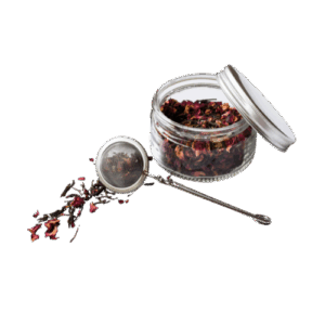 Blaque Hibiscus Glass Tea Infuser Bottle